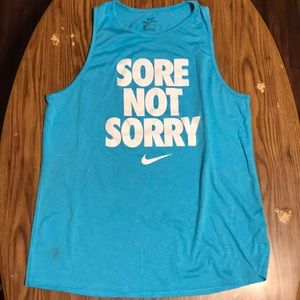“Sore not sorry” tank